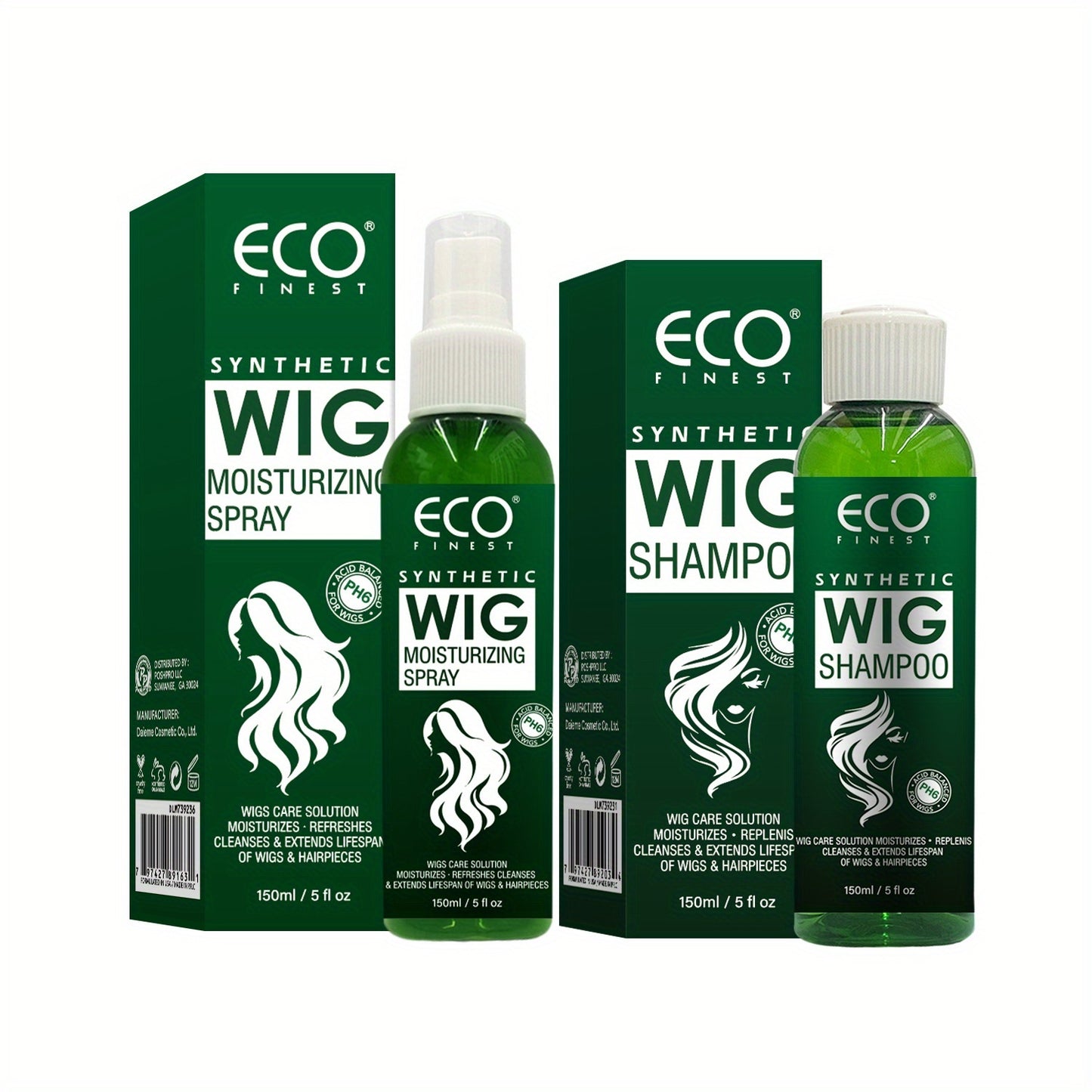 5.07oz Premium Wig Care Set - Professional Formula, Smooth Hair, Clean & Moisturize in One Step, Keep Wigs Shiny & Radiant All The Time!