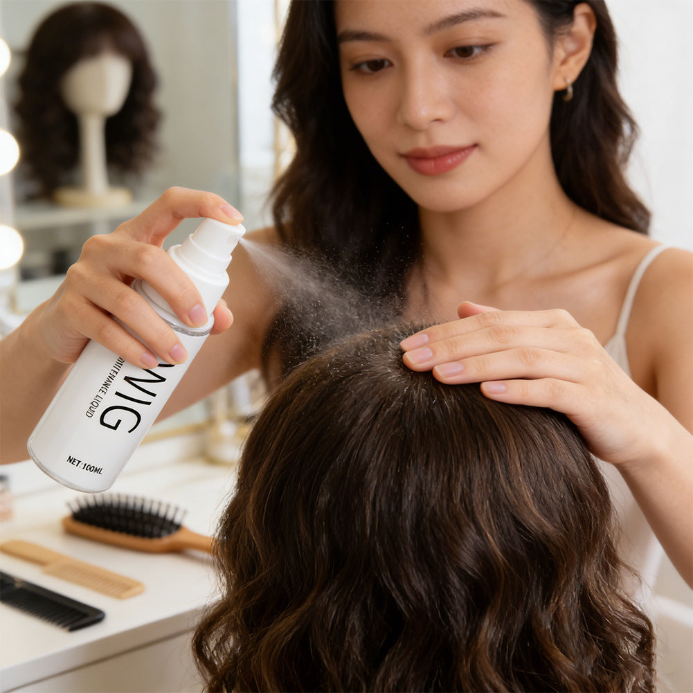 Spray Type No Wash Wig Care Liquid | Daily Wig Care Supple Nutrition Liquid, Wash Free Essential Oil Doll Conditioner Spray