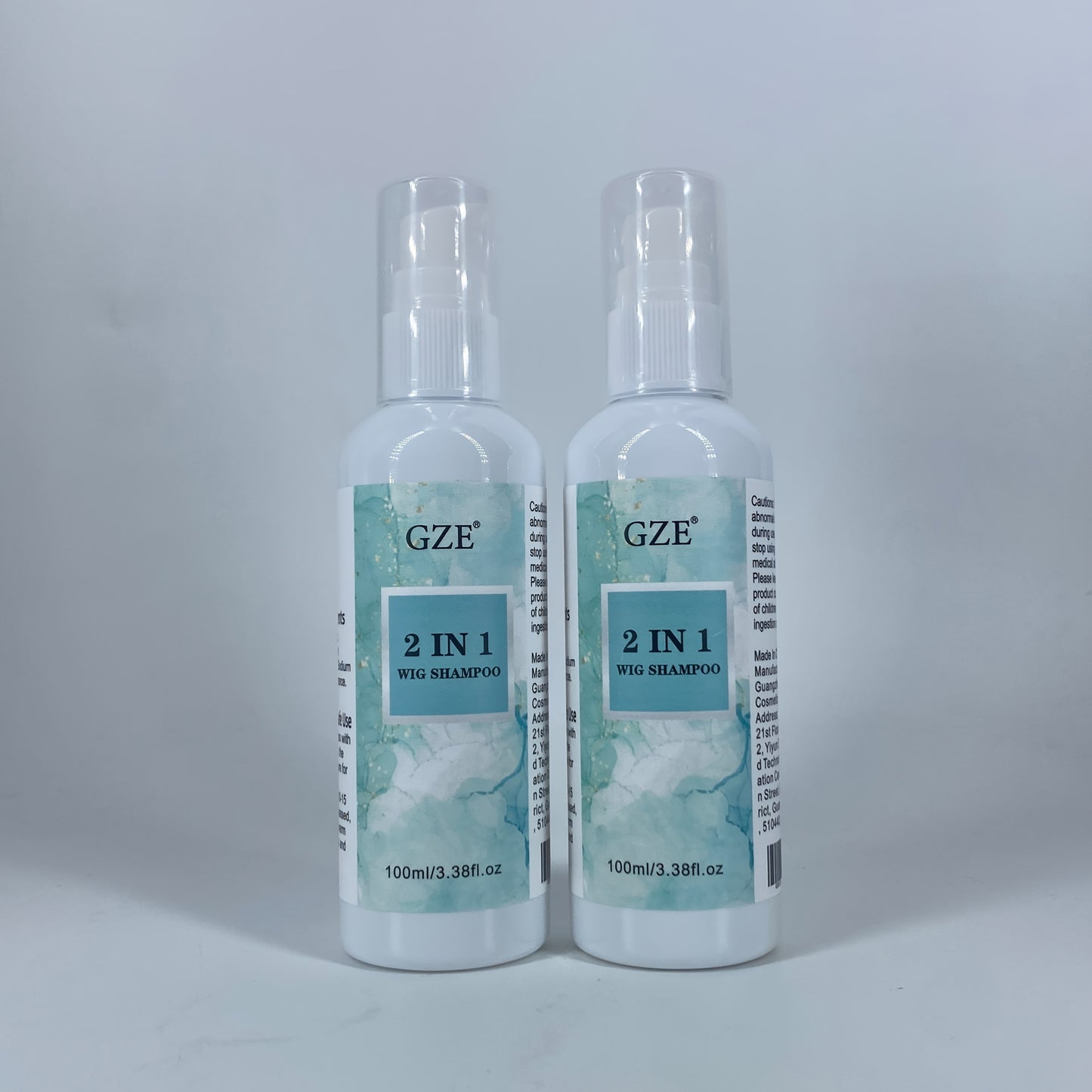 2 Pack GZE 2in 1 Synthetic Wig Shampoo Detangle Wig |Color-Safe| Promotes Body & Volume | Promote Silkiness