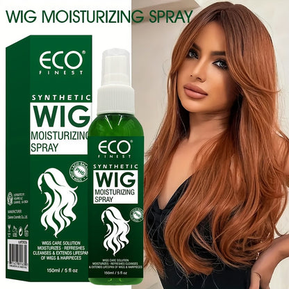 Wig Care Shampoo & Moisturizing Spray Set - Cleans & Revitalizes Synthetic Wigs, Adds Volume & Shine, Coconut Oil Formula for Tangle-Free Smoothness, Long-Lasting Freshness
