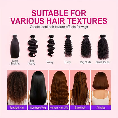SILLKVA Argan Oil & Keratin Wig Hair Care Set - Vitamin E Infused Oil for Synthetic & Human Hair Wigs | Deep, Intense Moisturizing, Smooth & Shine-Enhancing, Salon-Quality Care for Men & Women