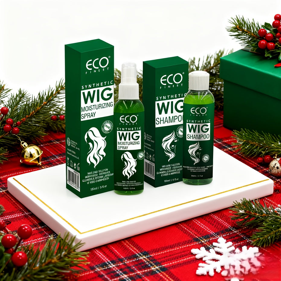 5.07oz Premium Wig Care Set - Professional Formula, Smooth Hair, Clean & Moisturize in One Step, Keep Wigs Shiny & Radiant All The Time!