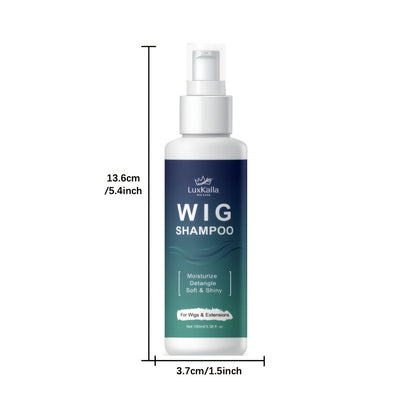 2pcs LuxKalla 2-in-1 Shampoo for Synthetic Hair: Soaking And Rinsing, Deep Cleansing, Revitalizing, Moisturizing, Detangling