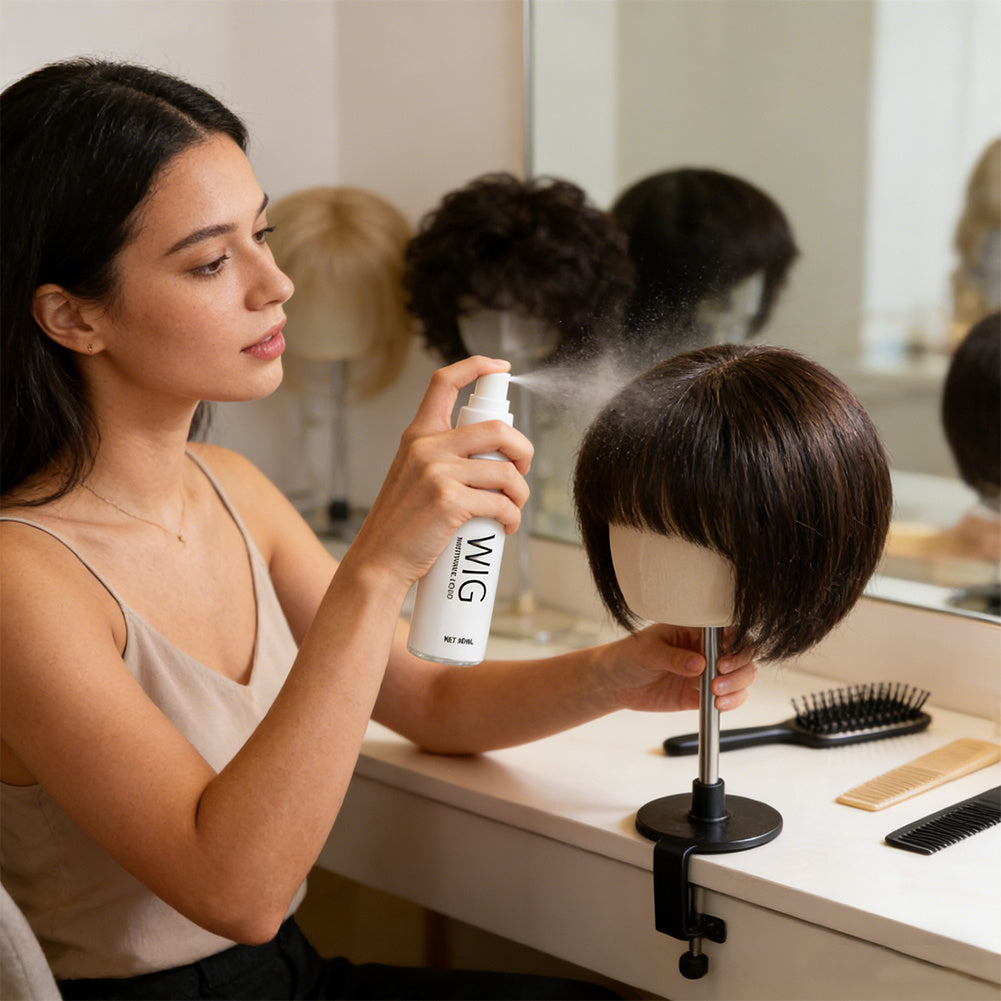 Spray Type No Wash Wig Care Liquid | Daily Wig Care Supple Nutrition Liquid, Wash Free Essential Oil Doll Conditioner Spray